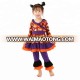 Boutique cute long sleeve baby girl dress outfit ruffle pattern pumpkin baby halloween outfit