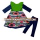 Wholesale fal; Girls long sleeve flower Printed set